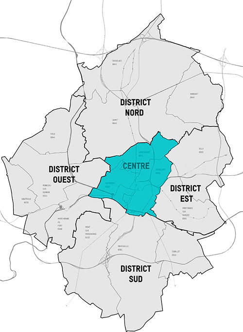 Commerces Charleroi district Centre