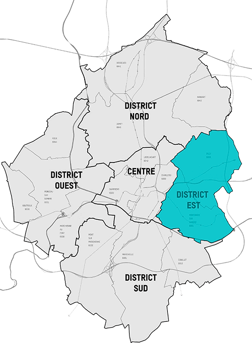 Commerces Charleroi district Est